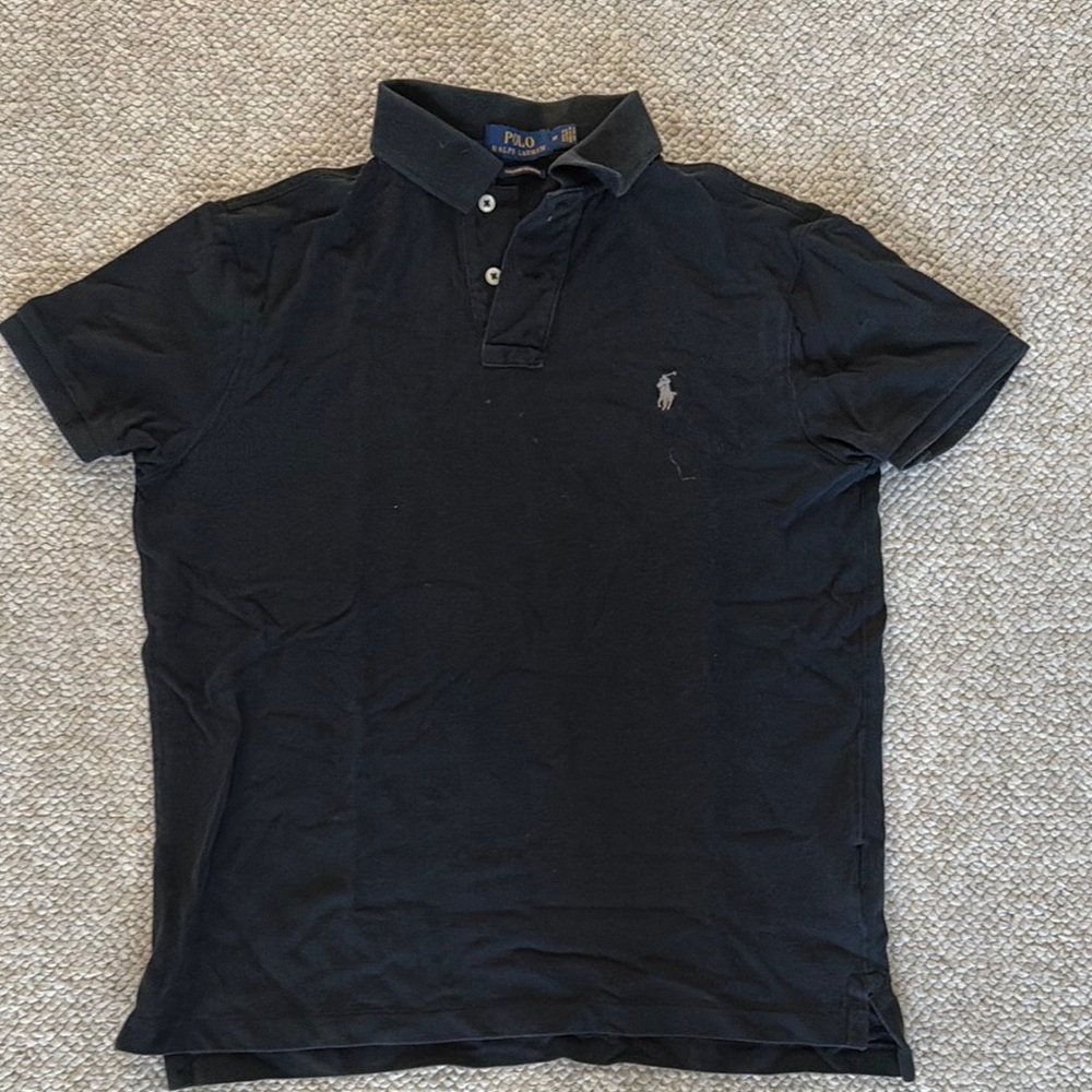 Polo by Ralph Lauren Men's Black Short-Sleeve Polo Shirt
